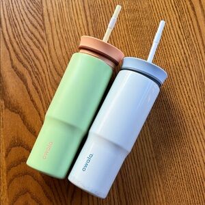 Owala limelight & special edition snow globe 24oz tumbler